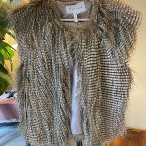 BCBGeneration XS/S Faux Fur Vest